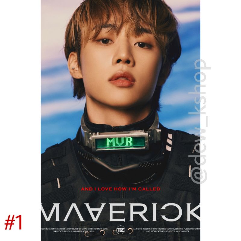 POSTER THE BOYZ (SUNWOO) - [MAVERICK] DOOM VER.