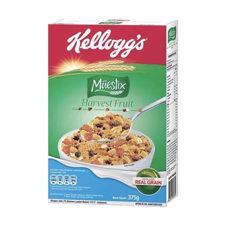 

kellogs mueslix harvest fruit 375 gr