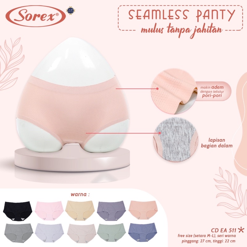 Cd | Celana dalam perempuan seamless SOREX EA511 &amp; EA522 Tanpa jahitan