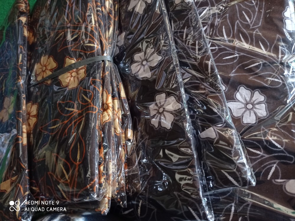 Nailo Batik Hrb026 Kenongo Kemeja Tosca Pendek Pekalongan Padi M L Xl Sogan Tulis Halus Kemeja Batik