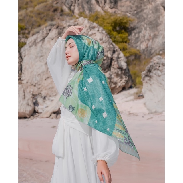 Koyu Hijab Voal Printing ethnik Bajo Premium Series