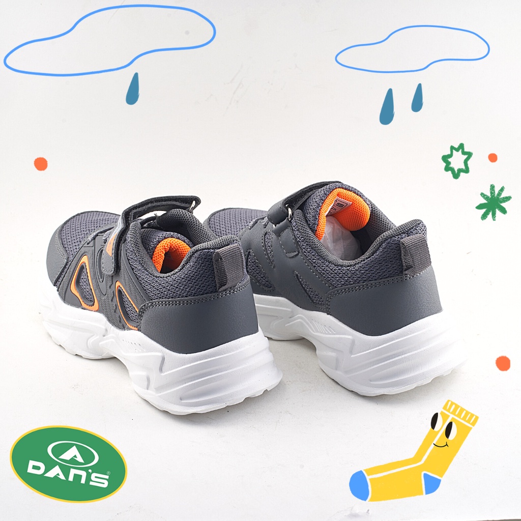 Dans Robson Sepatu Sneakers Anak Laki-Laki - Grey