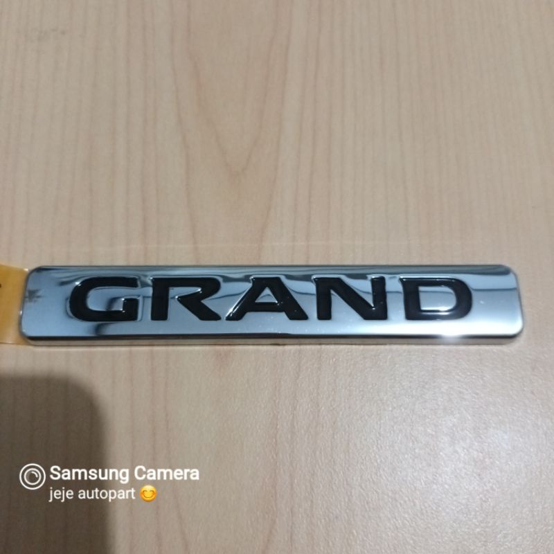 emblem tulisan GRAND livina original asli