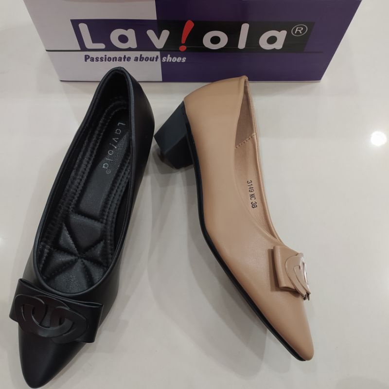sepatu kerja Laviola hak karet  5cm