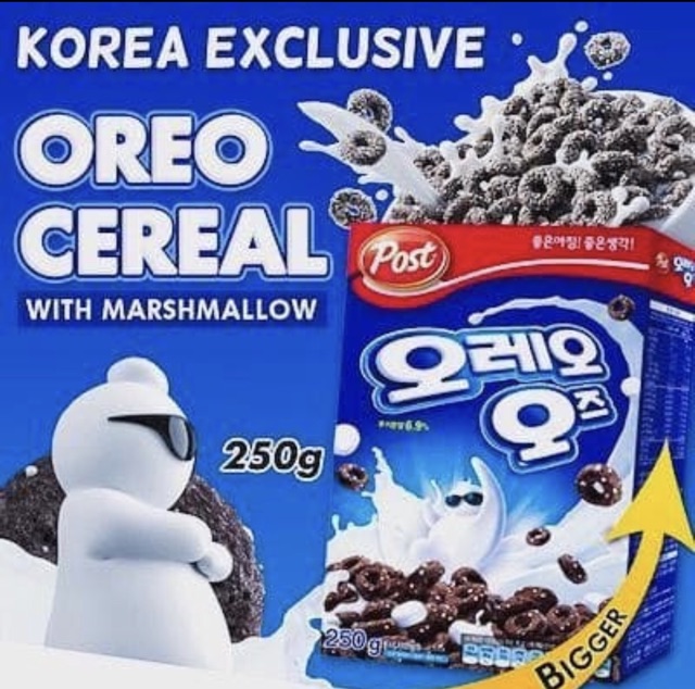 POST OREO O O’s CEREAL MARSHMALLOW NON HALAL CEREAL IMPORT KOREA 250grams