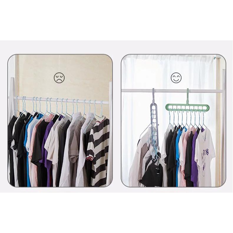 BBS MAGIC HANGER 9IN1 GANTUNGAN BAJU ORGANIZER SERBAGUNA