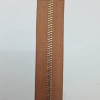 Daun Resleting (2 Arah) Besi Alloy No.5A BESI MURNI (290 Brown) Emas Muda - Aksesoris Tas &amp; Dompet Wanita Fashion (IMPORT)