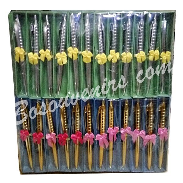 

Souvenir Pulpen warna Perak & Emas kemasan box