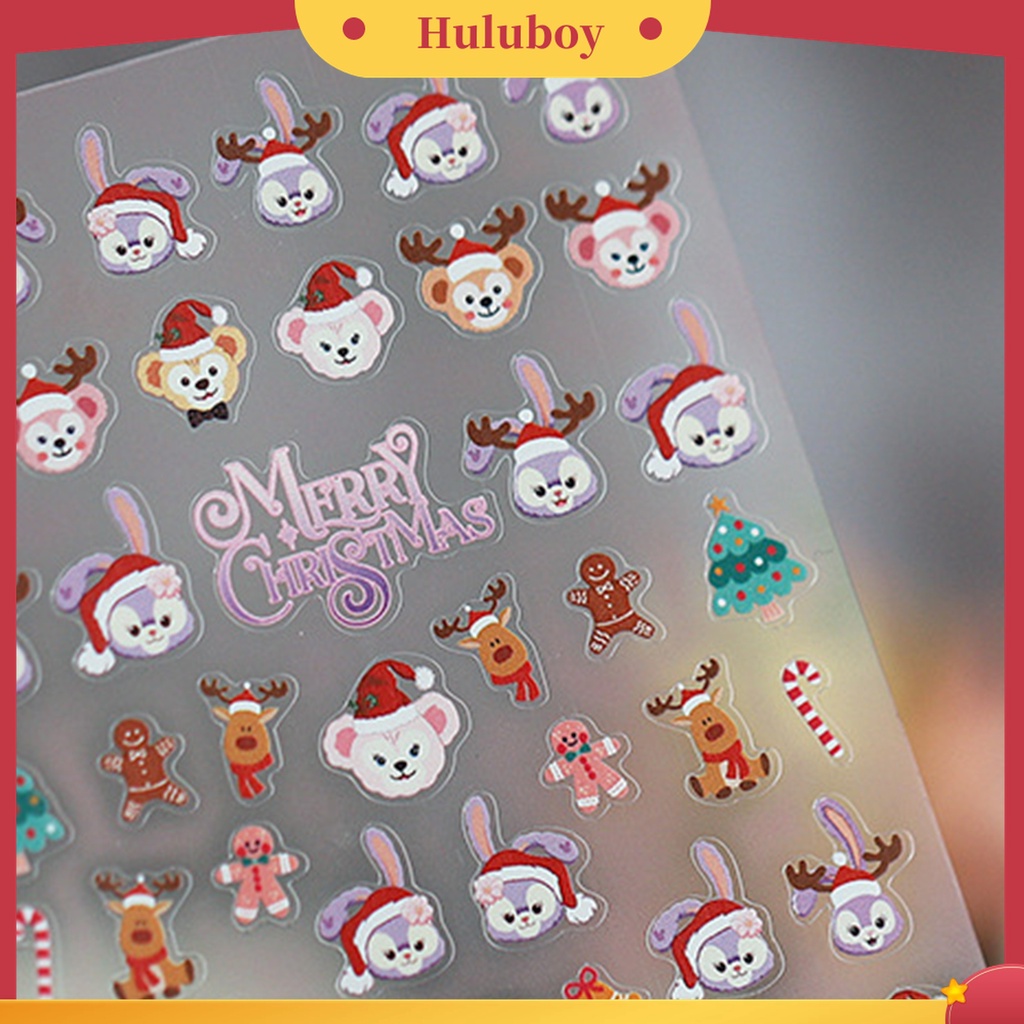 Huluboy Huluboy♡ Stiker Kuku Motif Kartun 5D Gaya Jepang Untuk Dekorasi Manicure