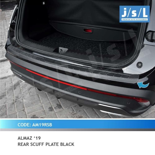 SILLPLATE BELAKANG ALMAZ 2019 PLASTIK HITAM