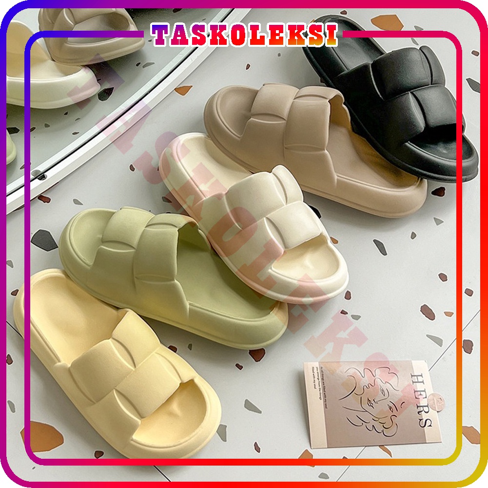 ☛TK☚ PVC Sandal Jelly Korean Import Jelly Soft Slipper Anti Slip Elastic Empuk R788