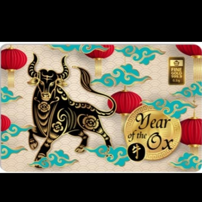 LM Emas Antam 0.5 gram Gift Series Imlek 2021 Year Of The Ox