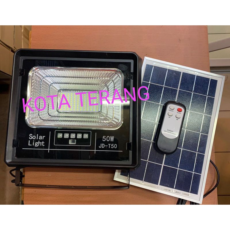 Lampu Sorot tembak led 50W 50 Watt Solar Panel Tenaga Surya Papan solar