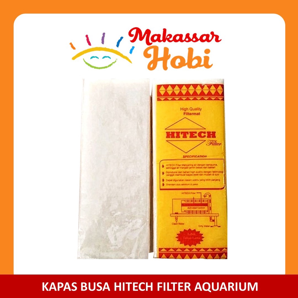 Kapas Hitech Kecil Busa Tebal Media Filter Aquarium Akuarium Aquascape