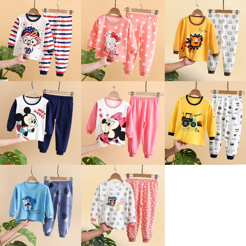 BABY STORE01 - BJD2 SETELAN ANAK 0-4 TAHUN PIJAMA ANAK BAJU ANAK BAJU PANJANG DAN CELANA PANJANG