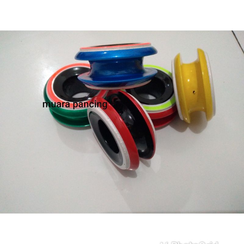 golong pancing kayu warna - gulungan senar pancing manual - puyed