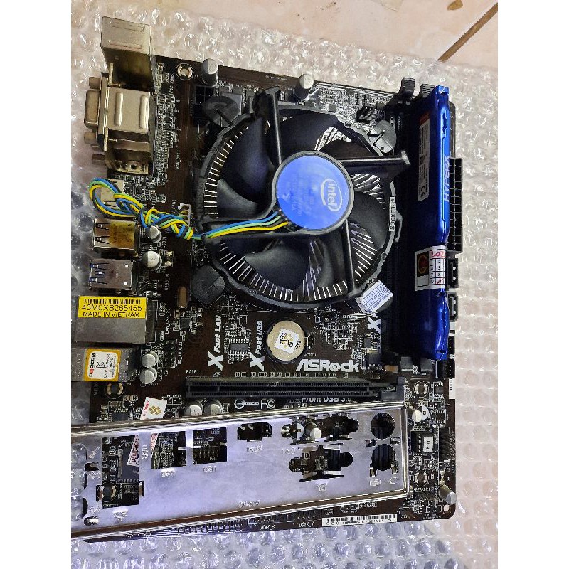 Mainbaord h81 ddr3 paket prosesore core i3 4160 Gen4 Ram 8gb Hyper Fan