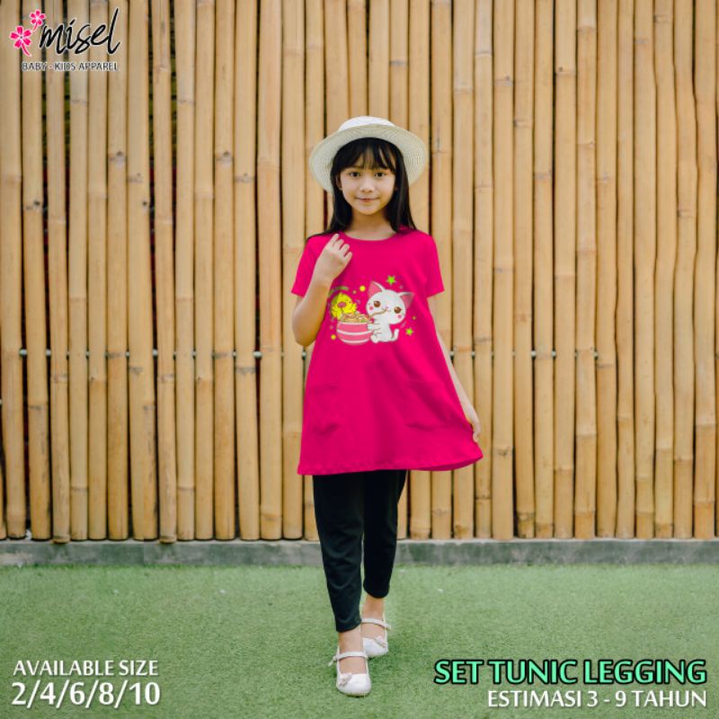 Set Setelan Tunik Anak Perempuan Misel