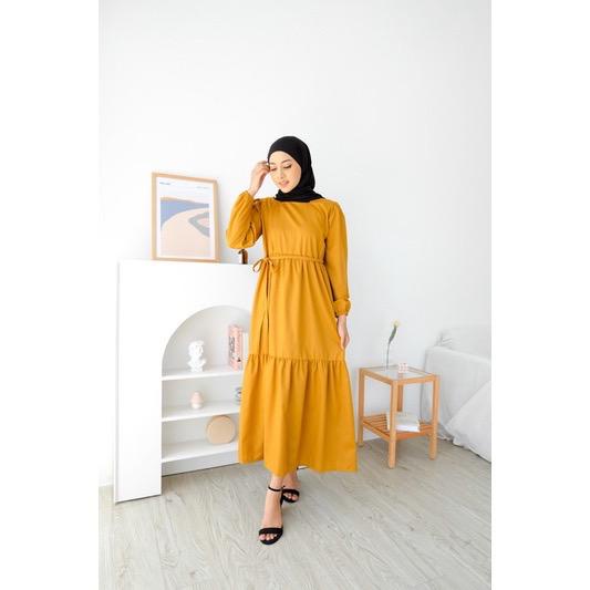 Tq88indonesia Fashion Baju Dress Wanita Terbaru /  Marmaxy Maxi Dress / Dress Rempel Kekinian/ Dres Polos / Ootd Terbaru / Outfit Citayam