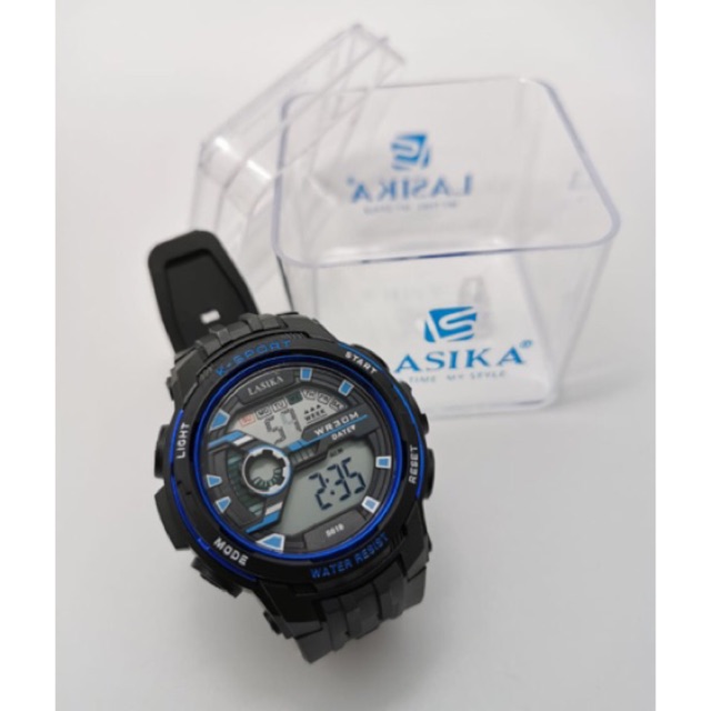 Jam Tangan Lasika 619 sporty digital anti air fungsi tanggal hari bulan