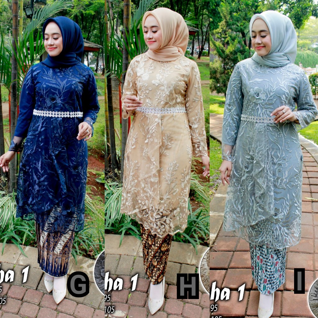 Kebaya Modern Tulle Ayesha Aneka Warna