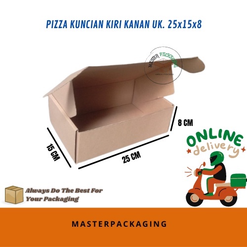 

DUS PIZZA/KARDUS/BOX DIECUT KUNCIAN KIRI KANAN B FLUTE UK 25x15x8
