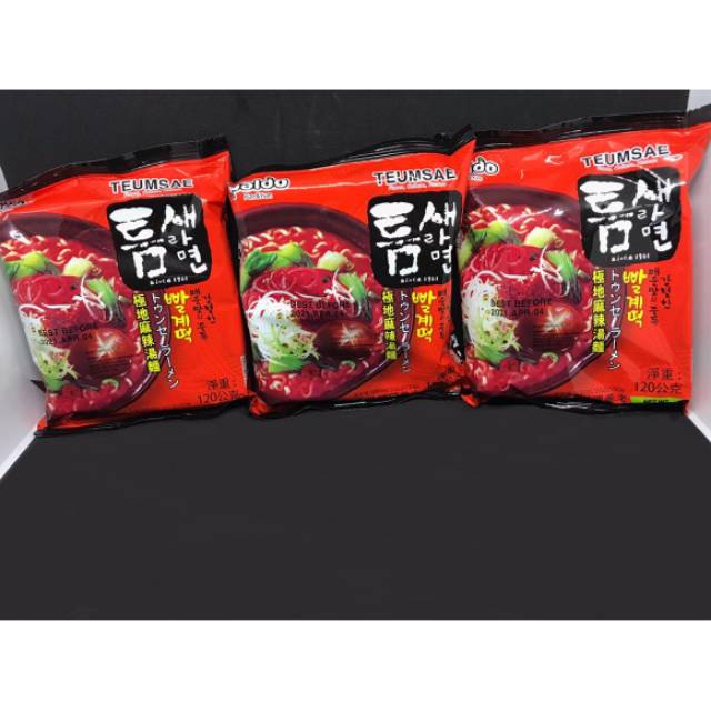 

Paldo Mie Instan rasa pedas (Teumsae Ramyun)