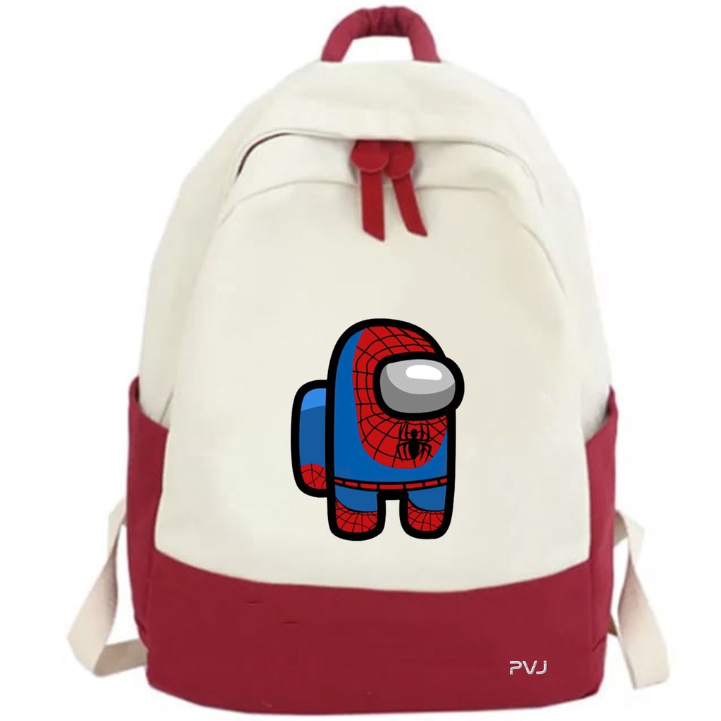 PVJ Tas Spiderman Karakter Ransel Anak Sekolah SD Kids Backpack School