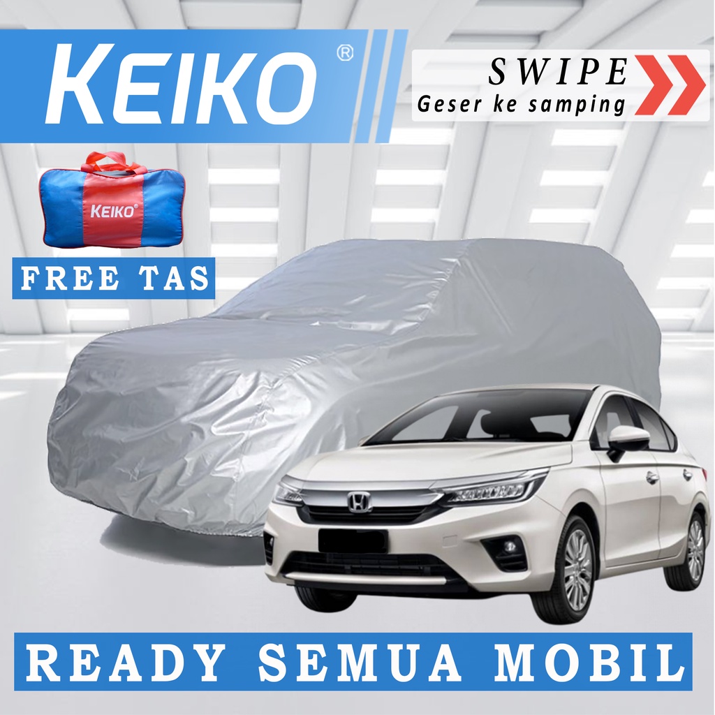 Cover Sarung Selimut Penutup Tutup Body Mobil Waterproof Outdoor Sedan City Civic Hatchback Vios Crown Mark X VW Polo Golf Tiguan Scirocco Beetle Swift March Mirage Splash Keiko