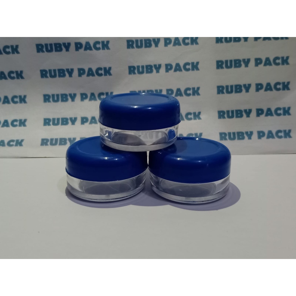 (Isi 10 PCS) Pot 5 gr biru natural/ pot semi acrylic