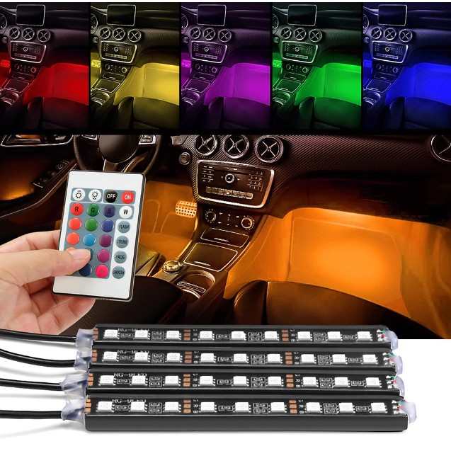 Lampu Dekorasi Interior Mobil Multi Warna DNY