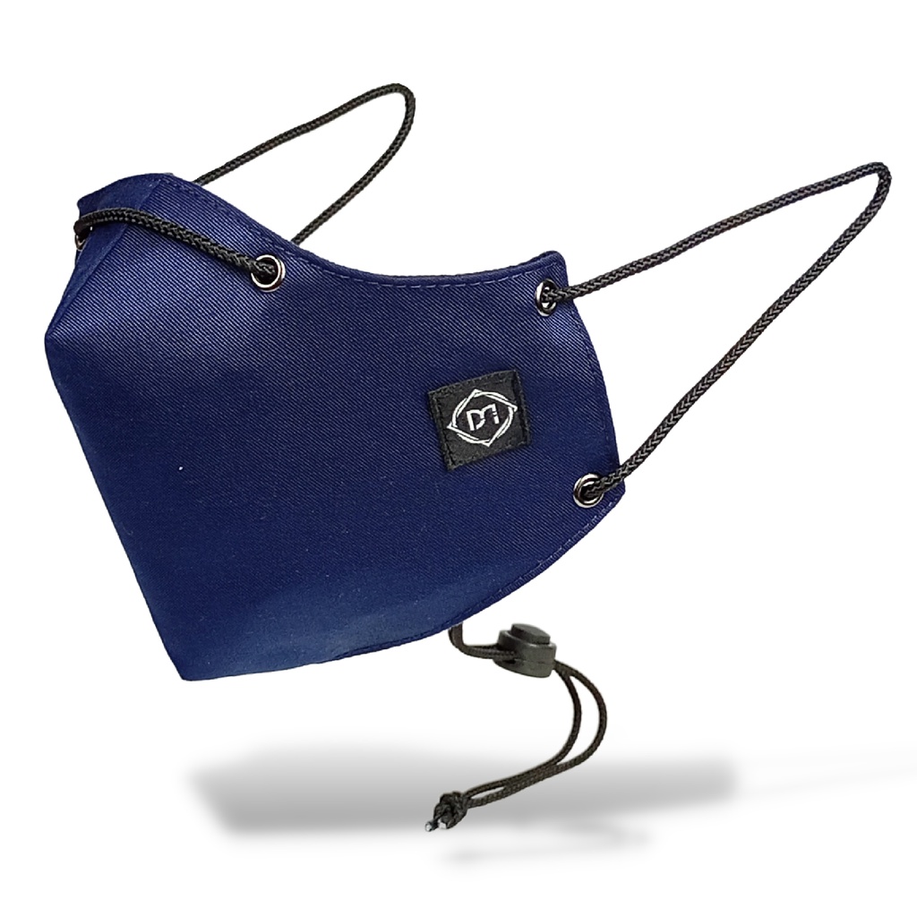 Navy Blue Earloop - DMI Mask | Masker Kain 3 Ply EVO