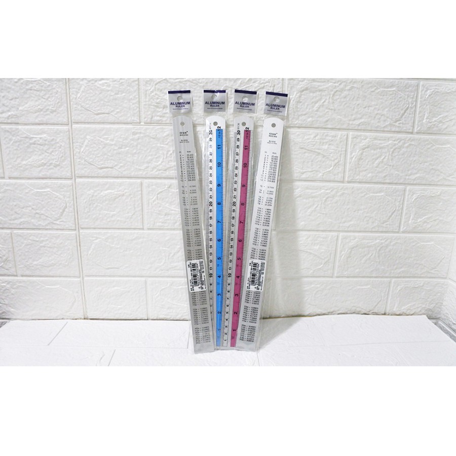 

Penggaris 30 Cm Aluminium / Mistar 30 Cm Tebal