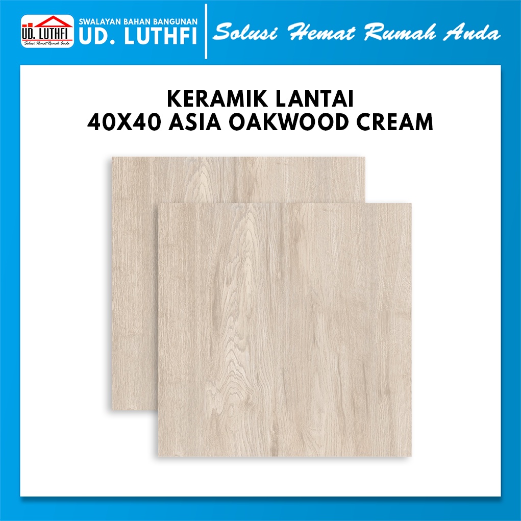 Keramik Lantai 40x40 Asia Oakwood Cream A