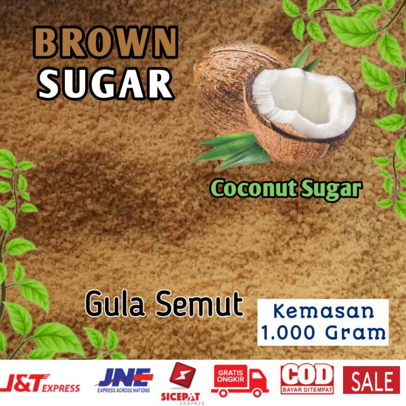 

Gula Semut Coconut Sugar Brown Sugar Kemasan 1kg 1000Gram