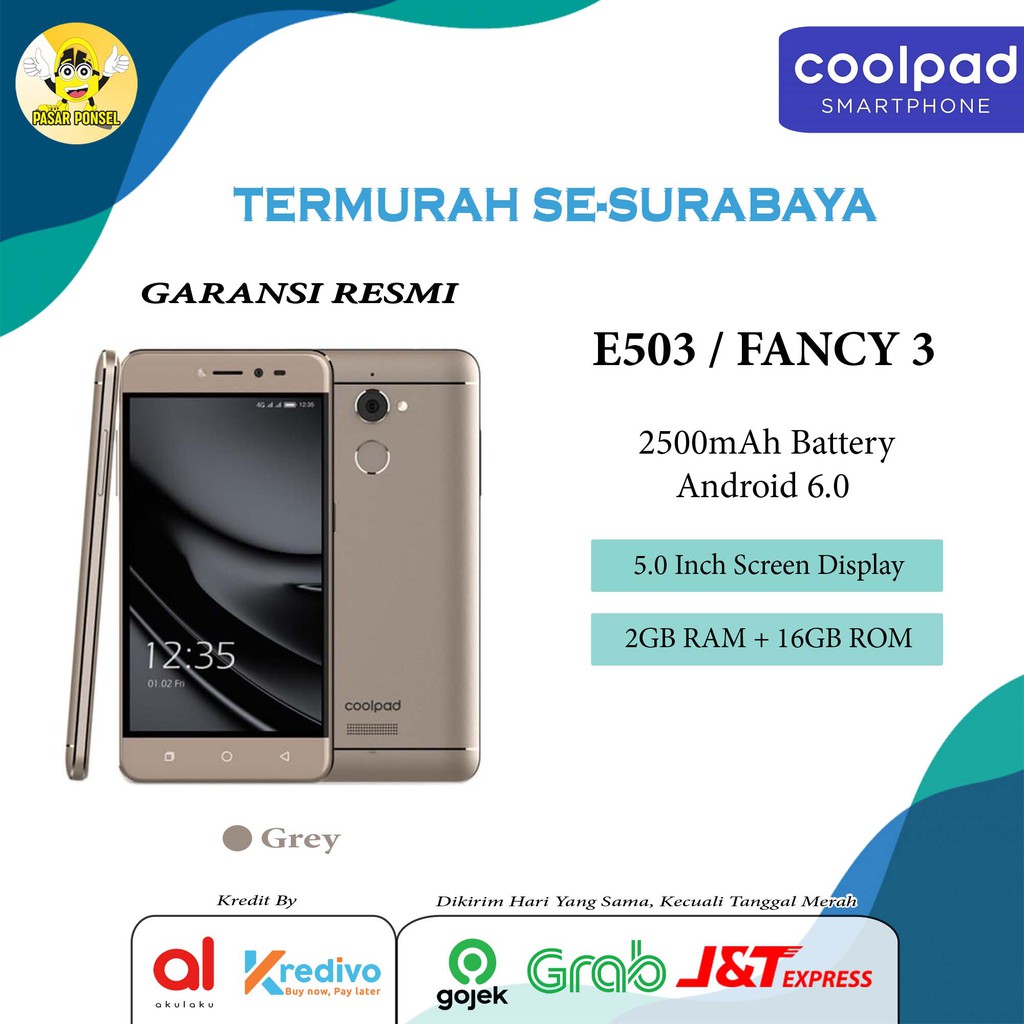 HP COOLPAD E503 FANCY 3 GARANSI RESMI TERMURAH SESURABAYA