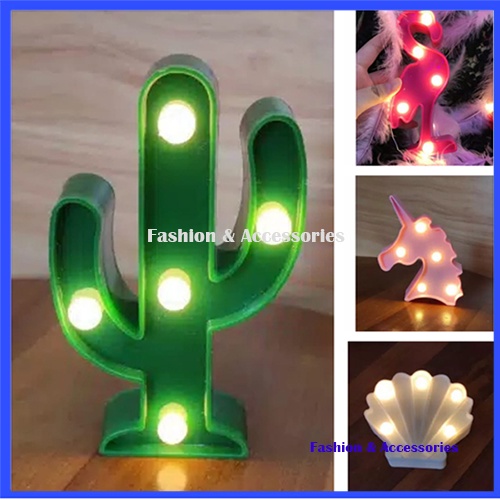 Hiasan Kamar Lampu Tidur Hias LED 3D Termurah