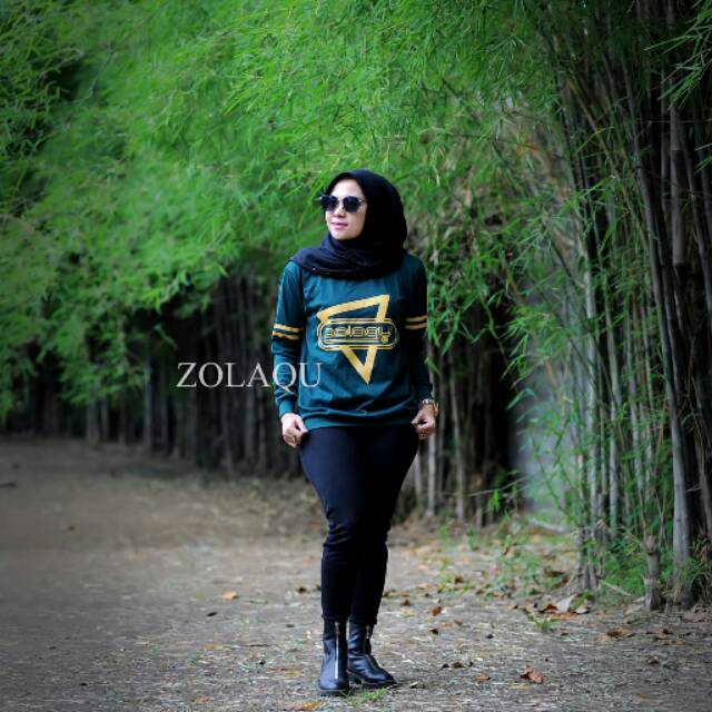 KAOS ZOLAQU TERBARU TERLARIS ORIGINAL HIJAU BOTOL