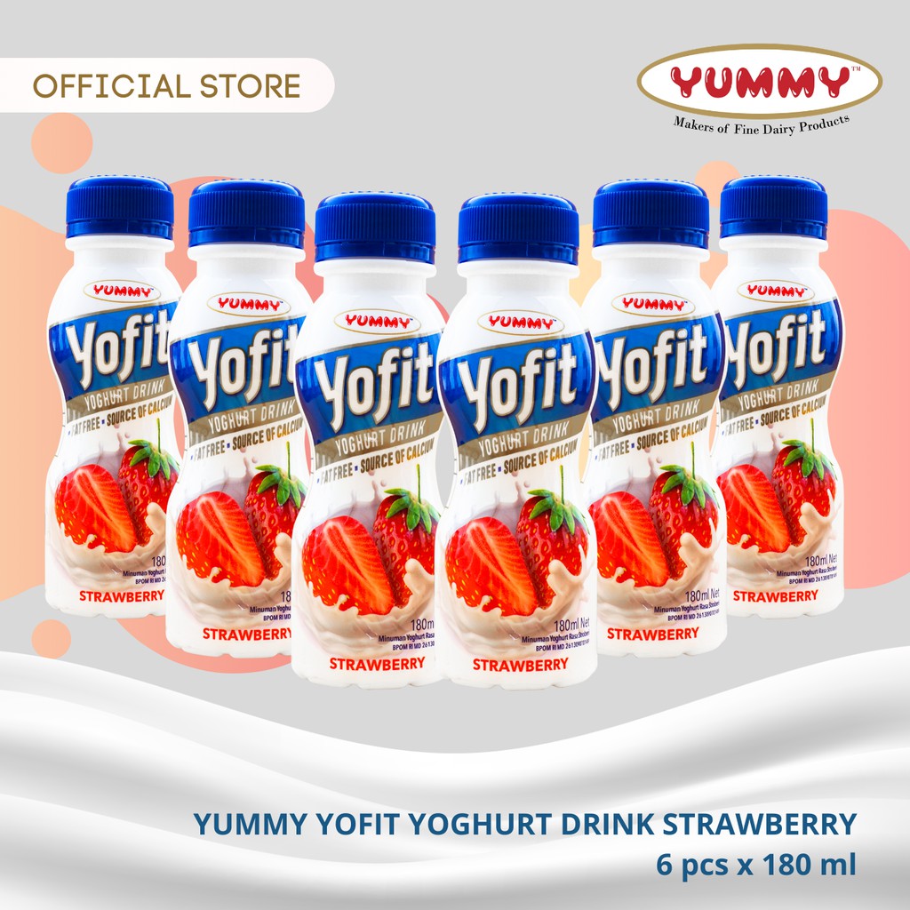 

Yummy Yofit Yoghurt Drink Strawberry 6 x 180ml