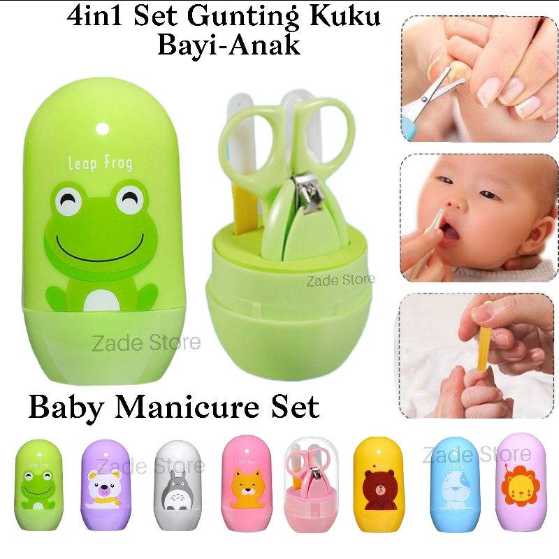 4in1 Set Gunting Kuku Bayi Anak Baby Nail Clipper Set Potong rambut perlengkapan bayi new born gt05