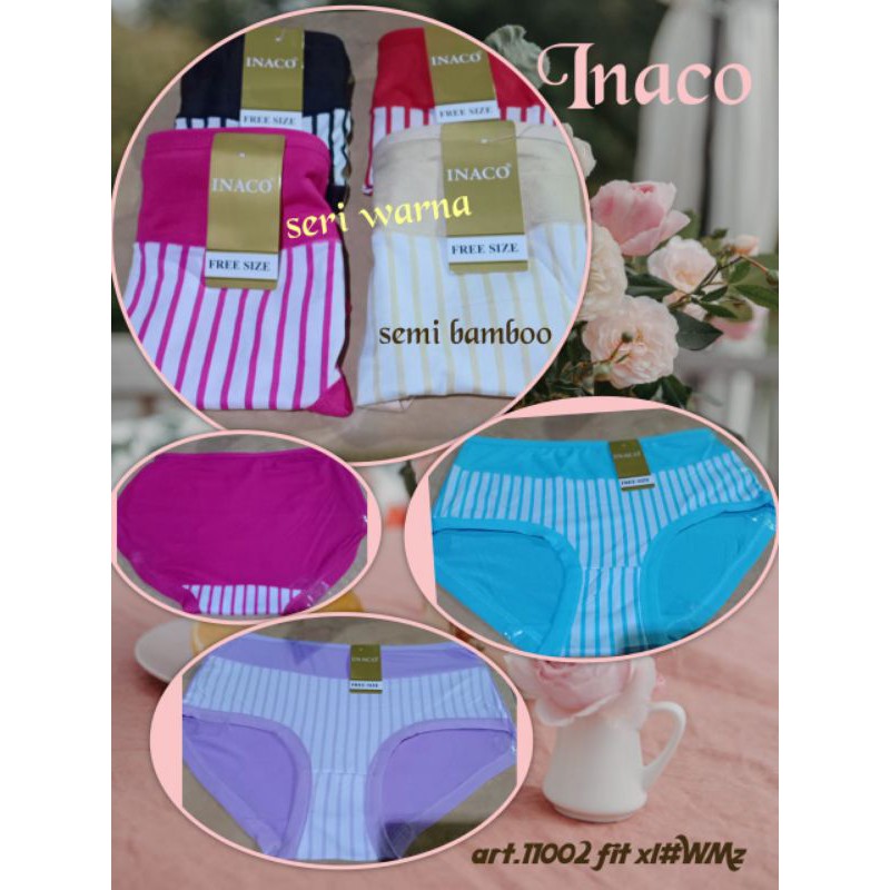 Celana Dalam Wanita Katun Bamboo Inaco CD11001 CD11002 CD11003 CD11004 CD11005