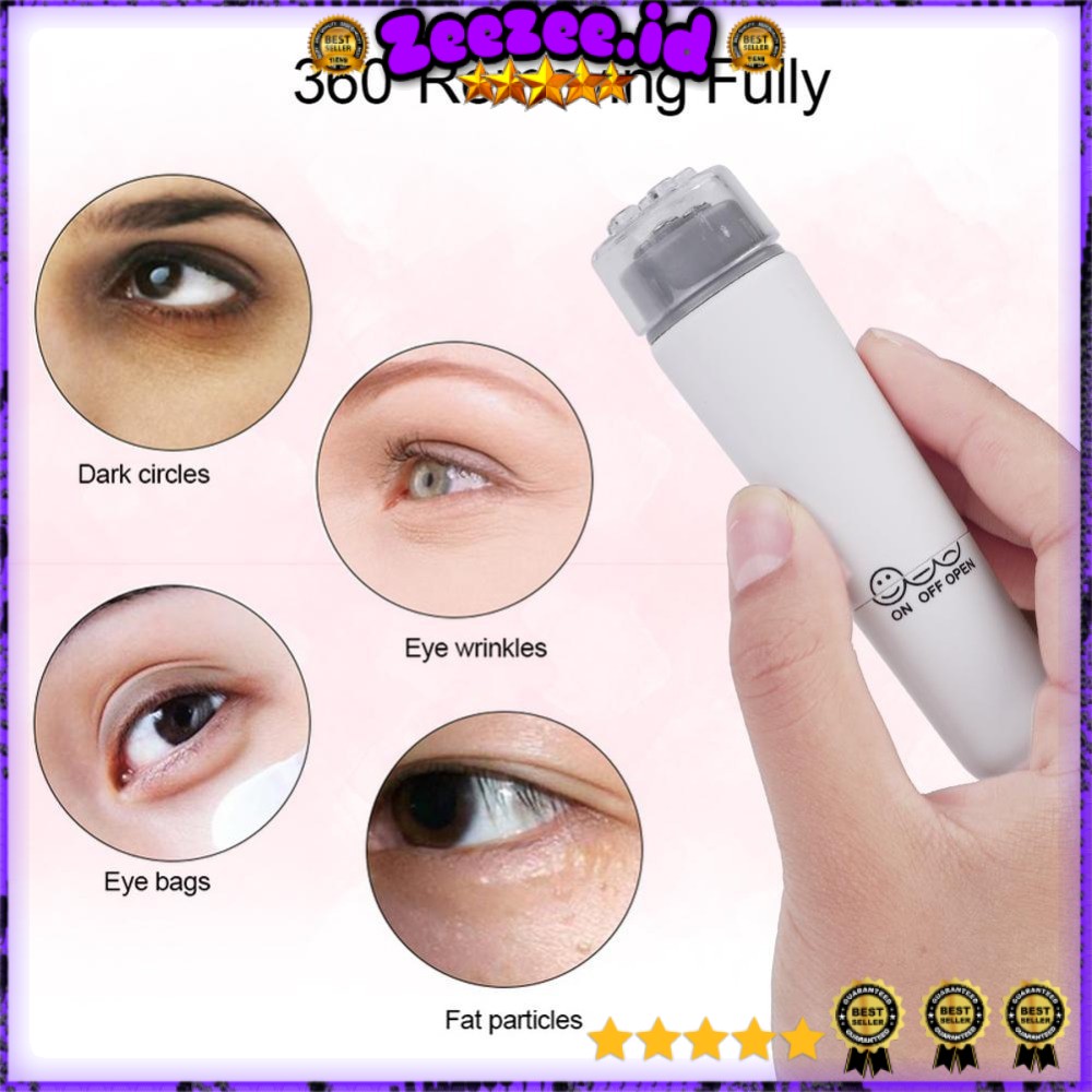 Sincere Alat Pijat Mata Electric Pen Eye Mini Massager Anti Aging - AM8 - White