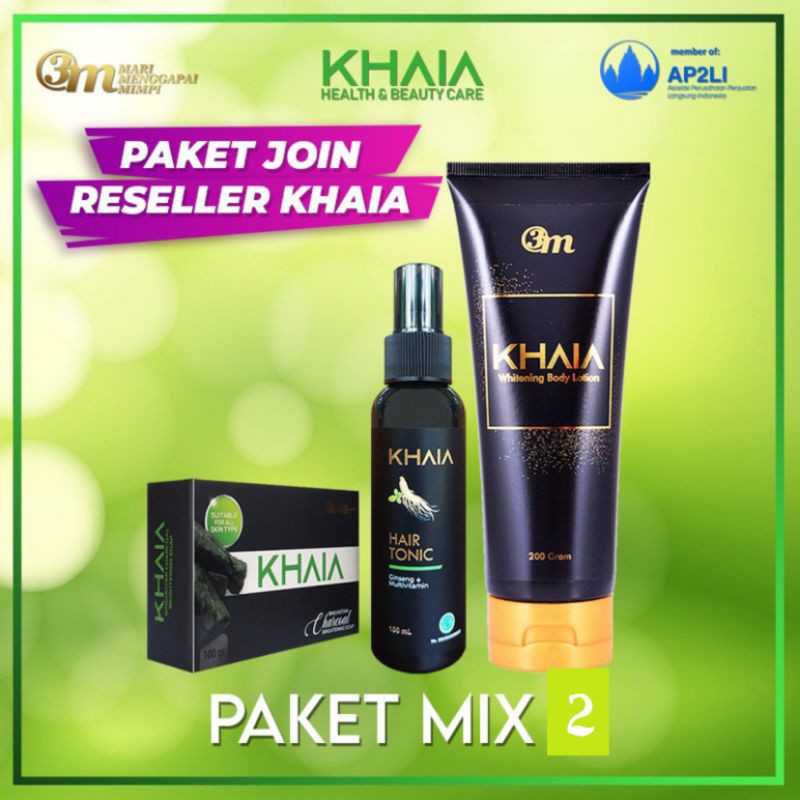 PAKET MURAH MERIAH BPOM JOIN MEMBER KHAIA 100% ORIGINAL KHAIA PAKET MIX 2