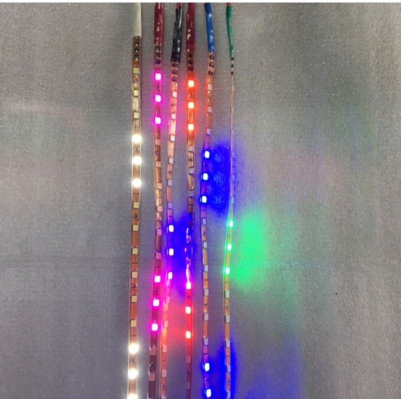 Lampu led strip karet cumi 12V running fleksibel waterproof 45cm