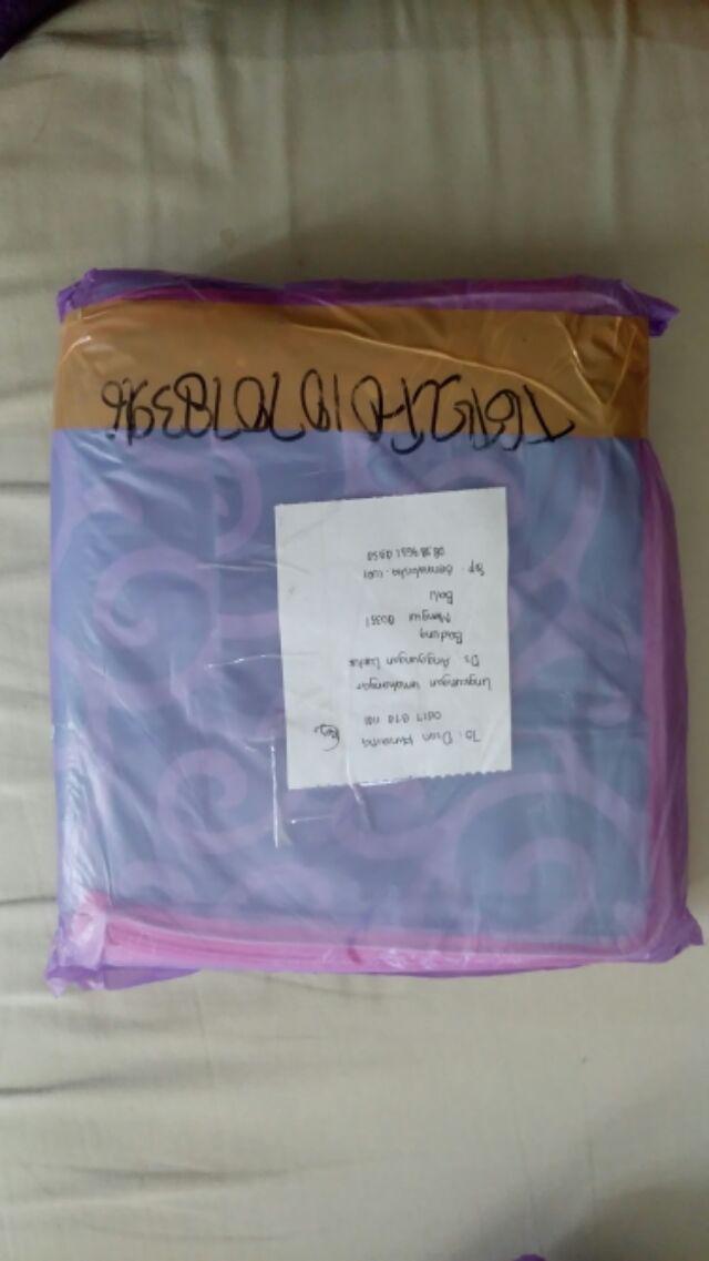Sprei Waterproof + 2 Bantal + 2 Guling Tinggi 20cm - Gerai Abisha