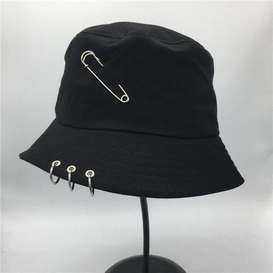 Bucket Hat Anting / Topi Bucket Anting Korean Look / Idol Kpop / Stylish and Trendy Laki Perempuan