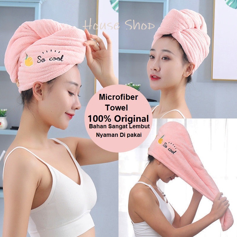 HS-0067 Handuk Keramas Cepat Kering Magic Towel-Handuk Keramas Microfiber-Handuk Keramas Kepala Magic