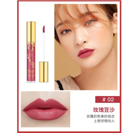 LAMEILA Lipstick Cair 6 Warna Matte Tahan Lama / Lip Gloss DJ 763