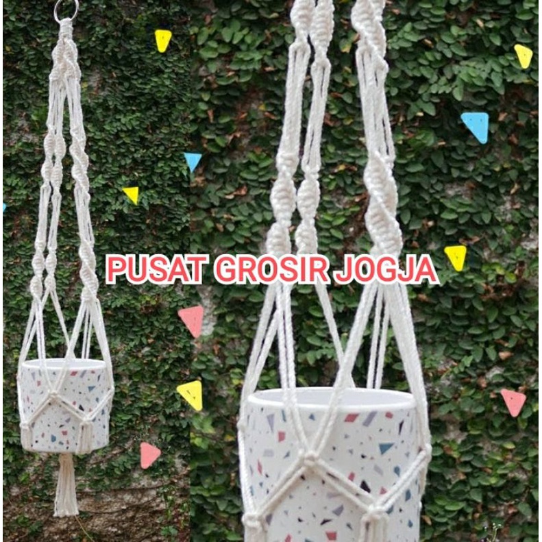 GROSIR TALI GANTUNGAN POT BUNGA TALI KUR & MACRAME