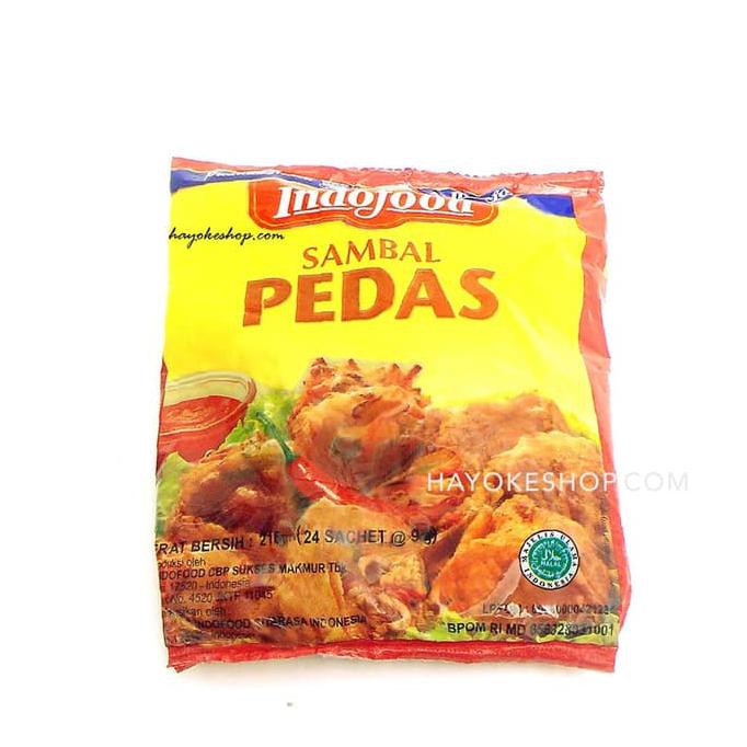 

Dijual Indofood Saus Sambal 10 Gr X 24 Sachet (21 Pack / Karton) Terlaris